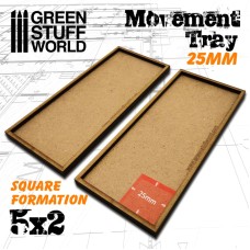 MDF Movement Trays 25mm 5x2