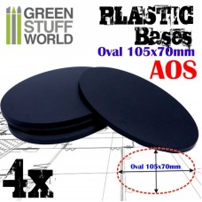 Plastic Bases - Oval Pill 105x70mm AOS