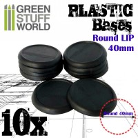 Plastic Bases - Round Lip 40mm