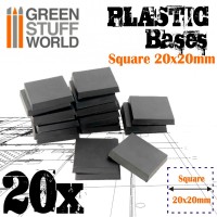 Plastic Square Bases 20x20 mm