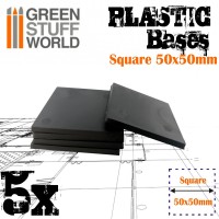 Plastic Square Bases 50x50 mm