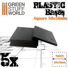 Plastic Square Bases 50x50 mm