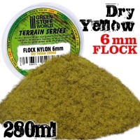 Static Grass Flock - Dry Yellow 6 mm - 280 ml