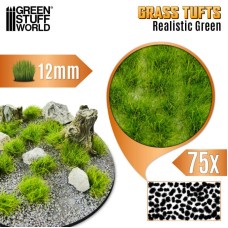 Ciuffi d'Erba - Tuft 12 mm - Verde Realistico