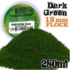 Static Grass Flock 12mm - Dark Green - 280 ml