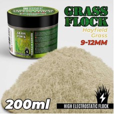 Static Grass Flock 9-12mm - HAYFIELD GRASS - 200 ml