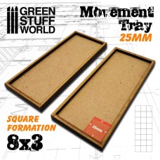 MDF Movement Trays 25mm 8x3