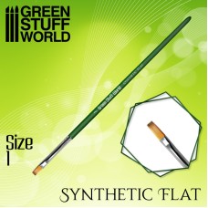 GREEN SERIES Flat Synthetic Brush Size 1