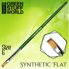 GREEN SERIES Flat Synthetic Brush Size 6