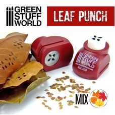 Miniature Leaf Punch RED