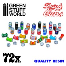 72x Resin Drink Cans