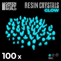 Cristalli in Resina BLU TURCHESE GLOW - Piccoli
