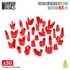 Cristalli in Resina ROSSO - Medi