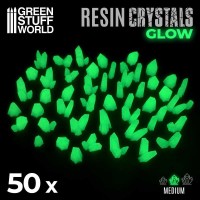 Cristalli in Resina VERDE GLOW- Medi