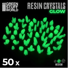 Cristalli in Resina VERDE GLOW- Medi