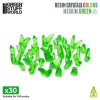 Cristalli in Resina VERDE - Medi