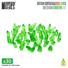 Cristalli in Resina VERDE - Medi