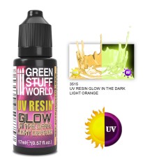 UV RESIN 17ml LIGHT ORANGE - Glow in the Dark