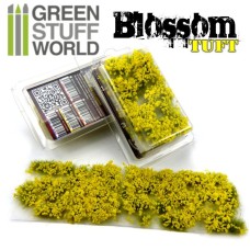 Blossom TUFTS - 6mm self-adhesive - YELLOW Flowers