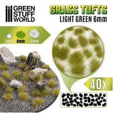 Grass TUFTS - 6mm self-adhesive - LIGHT GREEN