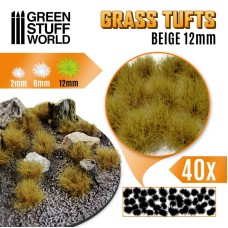 Grass TUFTS - 12mm self-adhesive - BEIGE