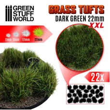 Grass TUFTS XXL - 22mm self-adhesive - DARK GREEN