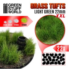 Grass TUFTS XXL - 22mm self-adhesive - LIGHT GREEN