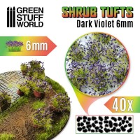 Shrubs TUFTS - 6mm self-adhesive - DARK VIOLET