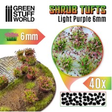 Shrubs TUFTS - 6mm self-adhesive - LIGHT PURPLE