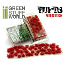 Shrubs TUFTS - 6mm self-adhesive - RED Flowers