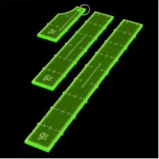 Set Righelli 3-6-9 – Verde Fluo