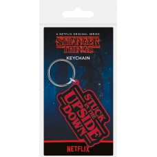 STRANGER THINGS - UPSIDE DOWN - RUBBER KEYCHAINS