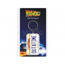 BACK TO THE FUTURE - LICENSE PLATE - RUBBER KEYCHAINS