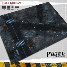 Dark Gotham - Tappeto per Wargames 3x3 Neoprene